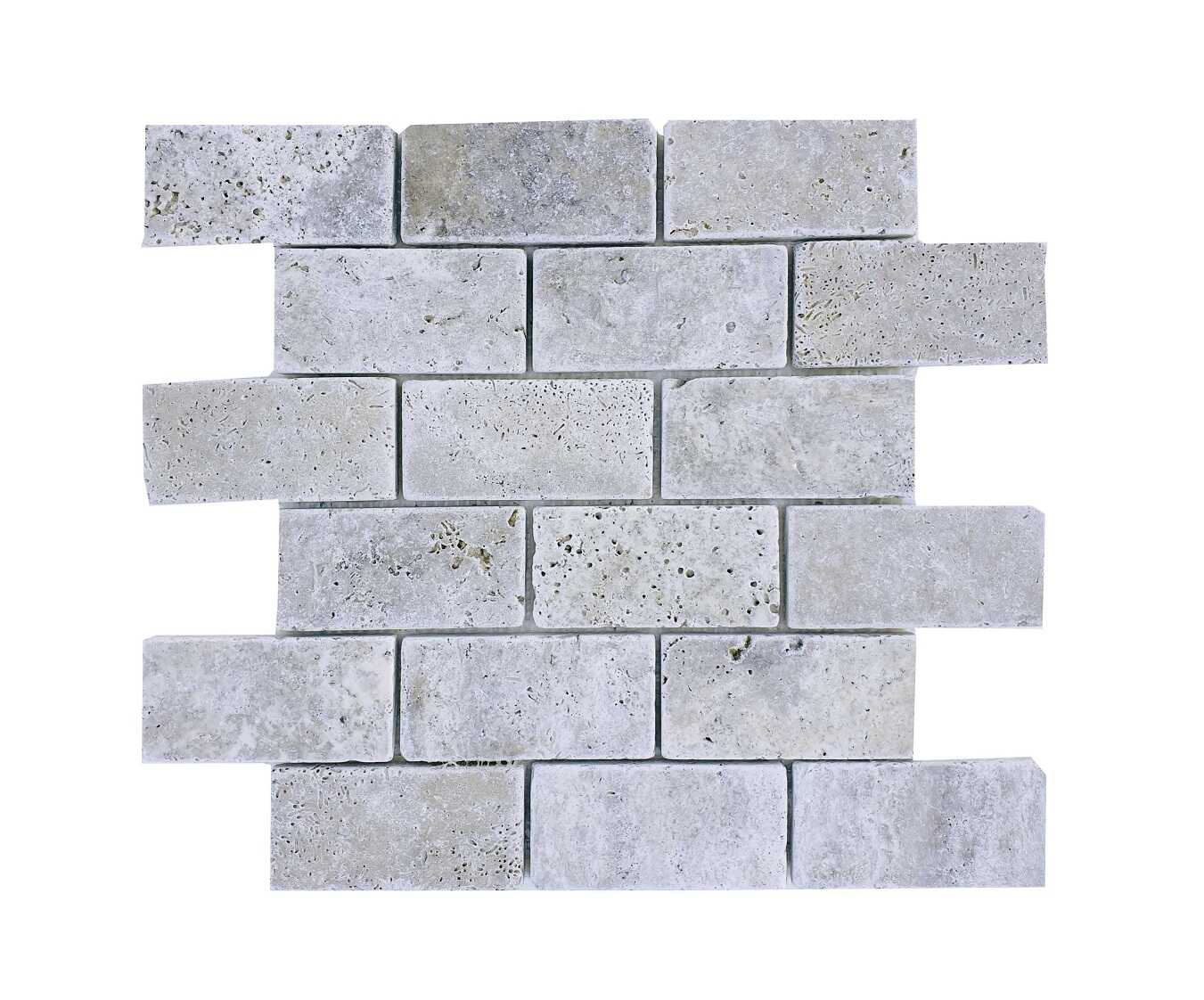 2x4-brick_silver_travertine_tumbled_mosaic