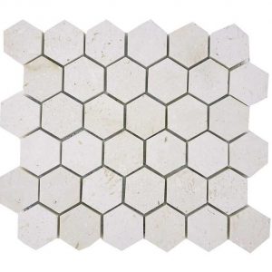 2-hexagon_seashell-honed_mosaic-myra-limestone