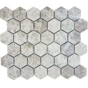 2-hexagon_silver_beige_marble_polished_mosaic-light-emperador